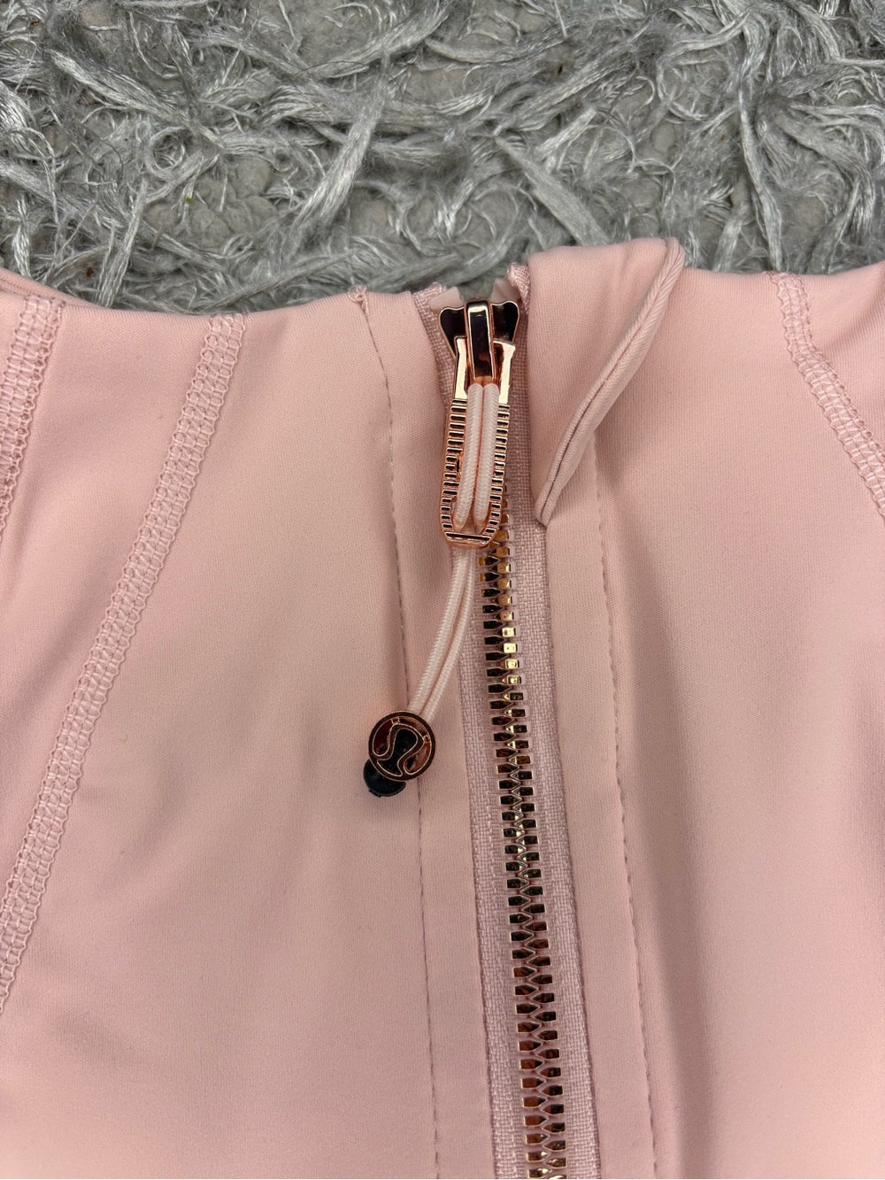 Lululemon Strawberry Milk Cropped Nulu Jacket & Shorts Set - Picture 3 of 5
